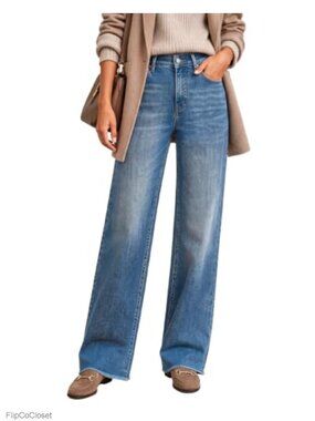 Women's High Waisted Stretchy Straight Leg Jeans Tummy Control